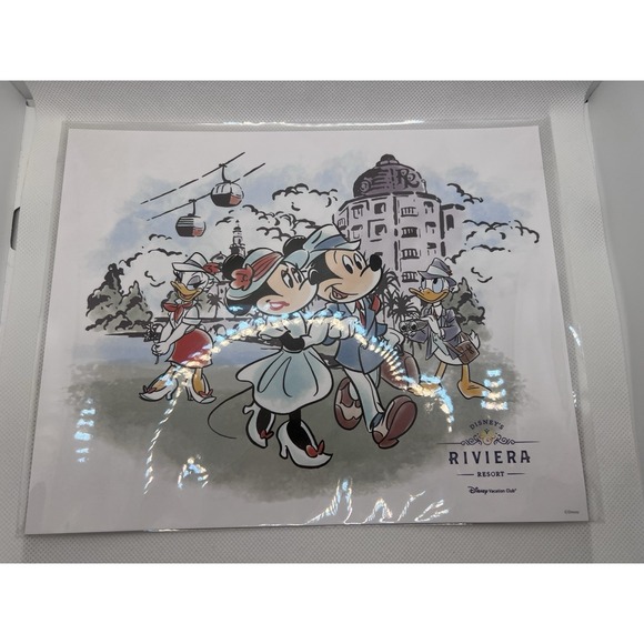 Disney Other - Disney Riviera Resort Art Print 8x10 DVC Exclusive Elegant European Wall Art New